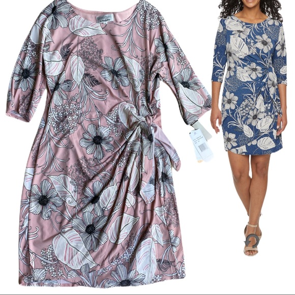 Signature Dresses & Skirts - New Robbie Bee Floral Faux Wrap